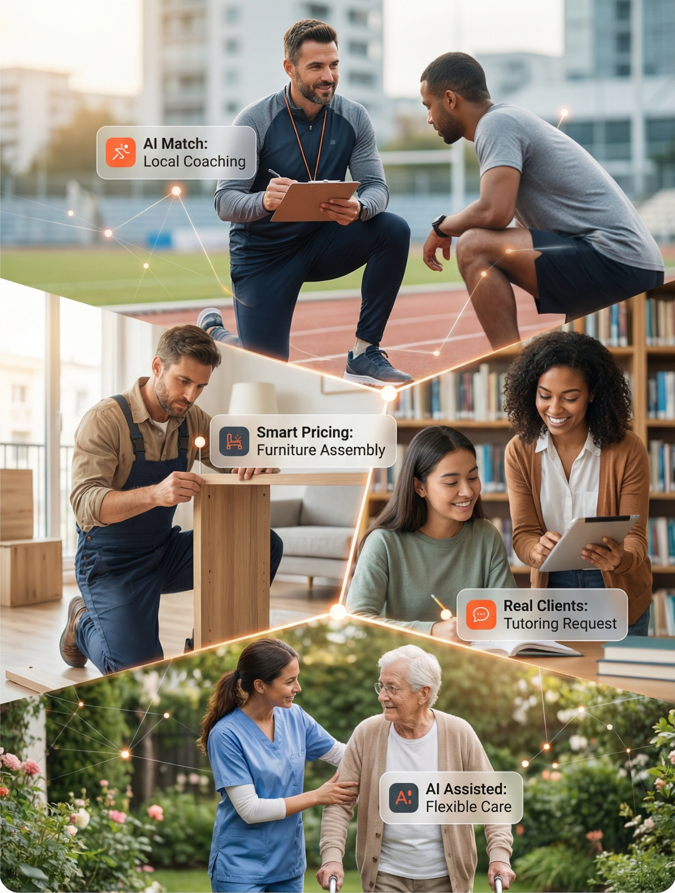 Skills in action — diverse Fixzers working in their communities